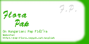 flora pap business card